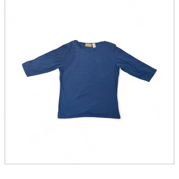 Liz Claiborne Tops - Liz Claiborne ladies Long Sleeve vintage Blue Tee Size Medium